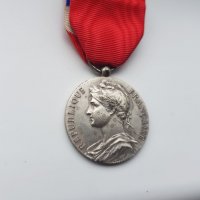Френски сребърен медал, снимка 7 - Антикварни и старинни предмети - 30752461