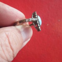 Уникален сребърен пръстен с камък, снимка 3 - Пръстени - 35017755