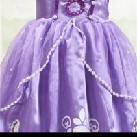 Рокля на принцеса София + подарък коронка. , снимка 12 - Детски рокли и поли - 36899258