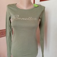 United Colors of Benetton, 100% Памук, Размер ХS. Код 1166, снимка 1 - Блузи с дълъг ръкав и пуловери - 30613242