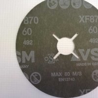 VSM XF870 Ceramics фибър диск процепен 125x22,P40 и P60 зърнистост , снимка 7 - Други машини и части - 29892446