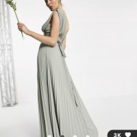 Нова елегантна рокля от шифон Asos Design, снимка 3 - Рокли - 39407396