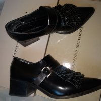 Елегантни обувки  Ermanno Scervino кожа с камъни Swarovski, снимка 7 - Дамски елегантни обувки - 29285897