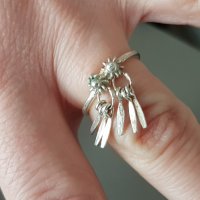 Стар сребърен филигран пръстен Отлично перфектно състояние 7 размера, снимка 1 - Пръстени - 39567202