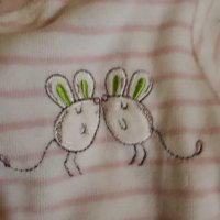 Плюшена пижамка/ ромпър р-р 74/80 + подарък, снимка 3 - Бебешки гащеризони - 31812655