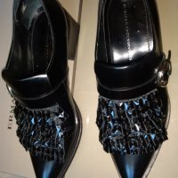 Елегантни обувки  Ermanno Scervino кожа с камъни Swarovski, снимка 3 - Дамски елегантни обувки - 29285897