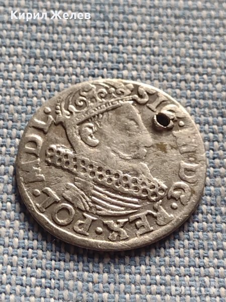Сребърна монета 3 гроша 1618г. Сигизмунд трети Полша 28452, снимка 1
