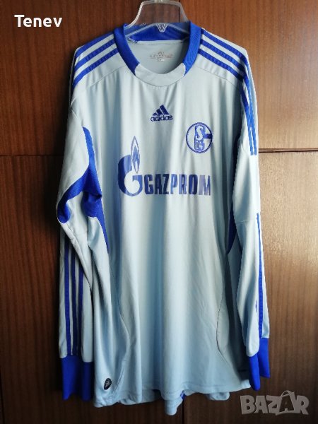 Schalke 04 Adidas оригинална вратарска тениска блуза фланелка 2011/2012 Шалке 04, снимка 1