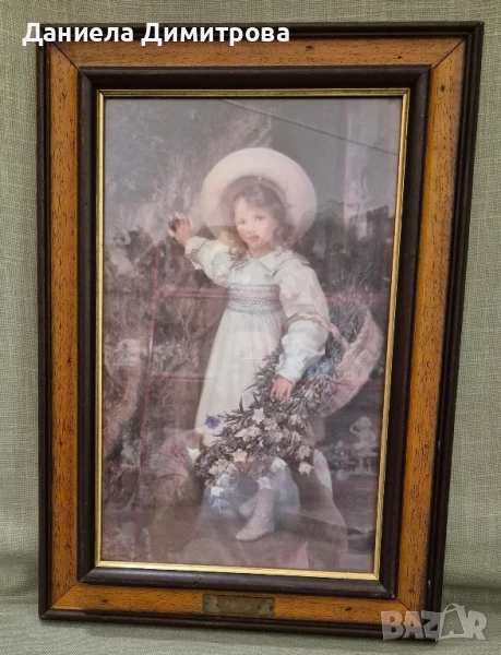 Картина принт, с малко момиченце, снимка 1