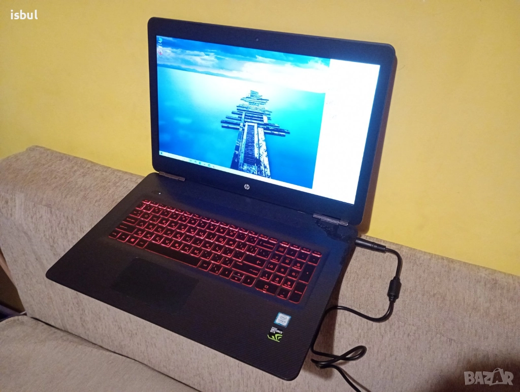 Геймърски лаптоп  HP OMEN / 17 инчов FHD дисплей/ GTX 1060 - 6GB GDDR5, снимка 1