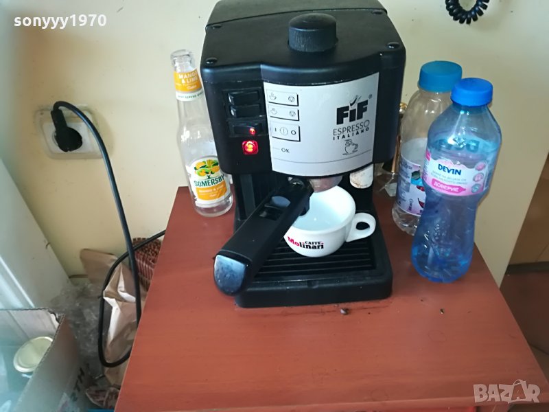 fif espresso italiano-кафемашина-нов внос швеицария, снимка 1