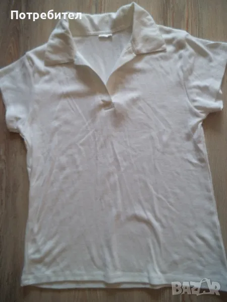 Нова памучна блуза с къс ръкав-С, снимка 1