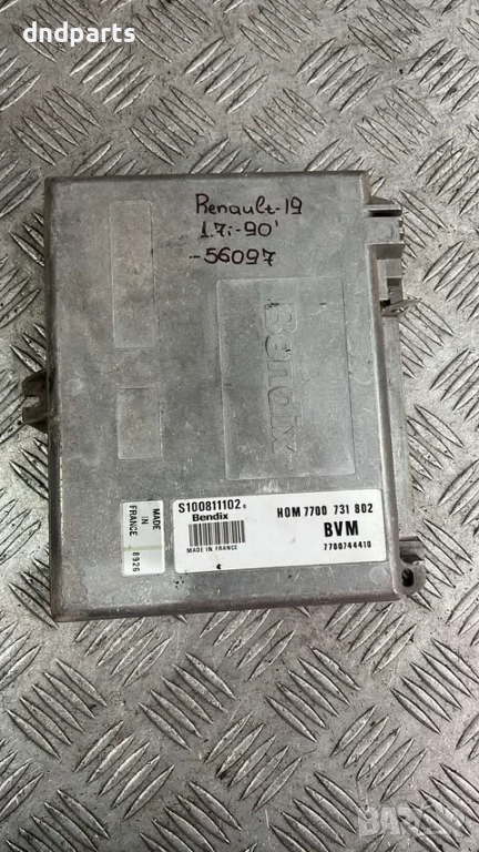 Компютър Renault 19 1.7i 1990г. S100811102 7700731802 , снимка 1