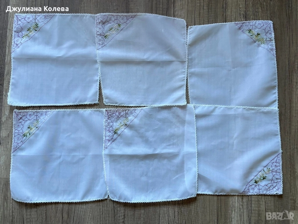 Салфетки за сервиране.Размер-25х25см. Цена за 6бр.-10лв., снимка 1