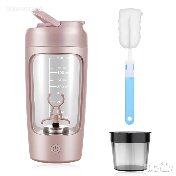 WIYETY Електрически шейкър с отделение за суха смес 650ML USB-C Презареждащ се НОВ, снимка 1