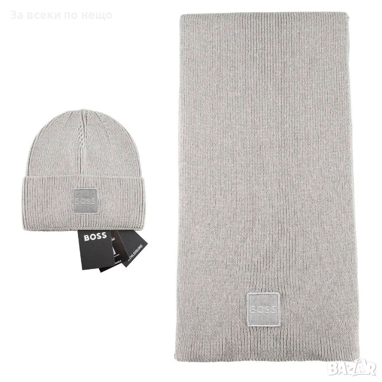 Hugo Boss Комплект Зимен Шал И Зимна Шапка - Налични Различни Цветове Код SK427, снимка 1