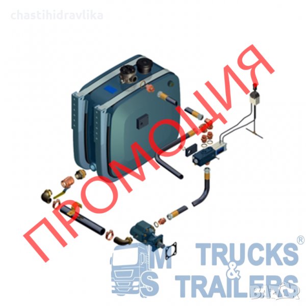 Еднокръгова хидравлична система HYVA ¾”, снимка 1