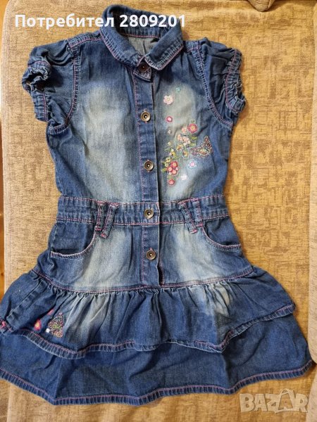 Детска дънкова рокля , снимка 1
