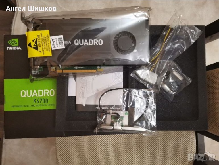 Видеокарта Nvidia Quadro PNY K4200 4GB 4096MB GDDR5 256bit PCI-E 3.0, снимка 1