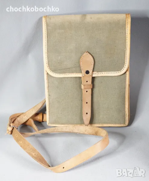 Стара Военна Текстилна чанта за секретни документи и карти, снимка 1