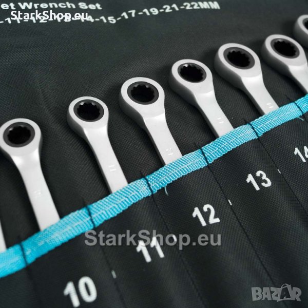 Немски комплект 12бр. прави звездогаечни тресчотъчни ключове 8-22 mm 100.00лв. 79.99лв., снимка 1
