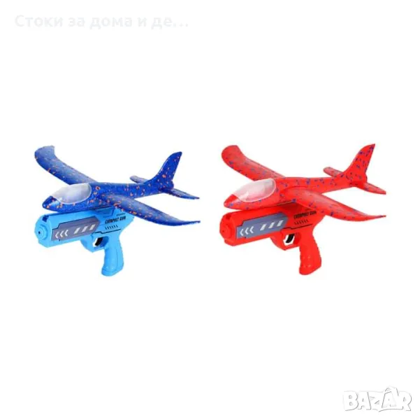 ✨Самолет с пистолет катапулт, светещ , снимка 1