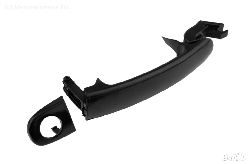 3B0837207B Външна дръжка за врата, VW, Seat, Skoda, Audi, Черен, снимка 1