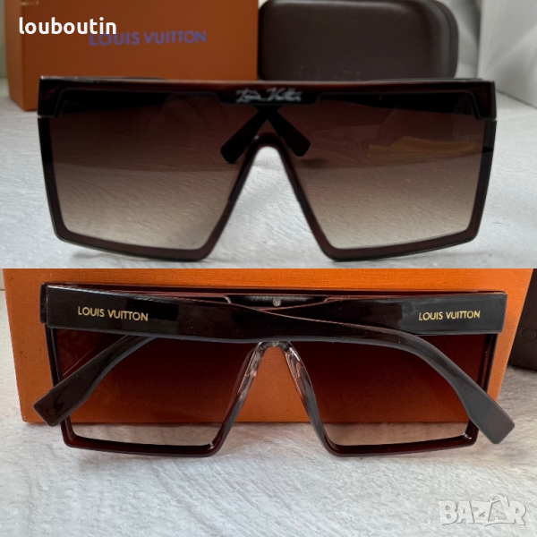Louis Vuitton 2023 висок клас мъжки слънчеви очила маска Дамски Унисекс, снимка 1