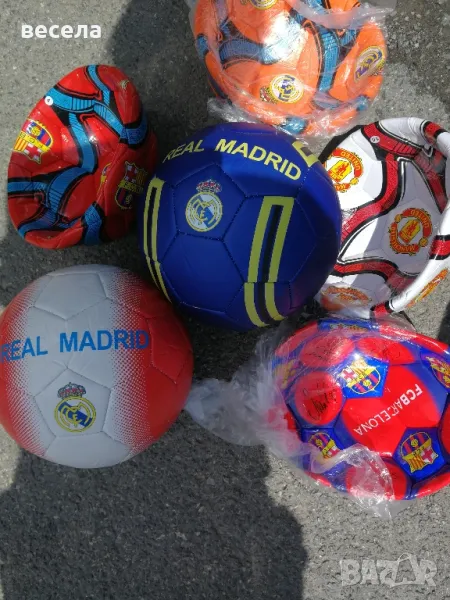 футболни топки за деца, различни отбори. , снимка 1