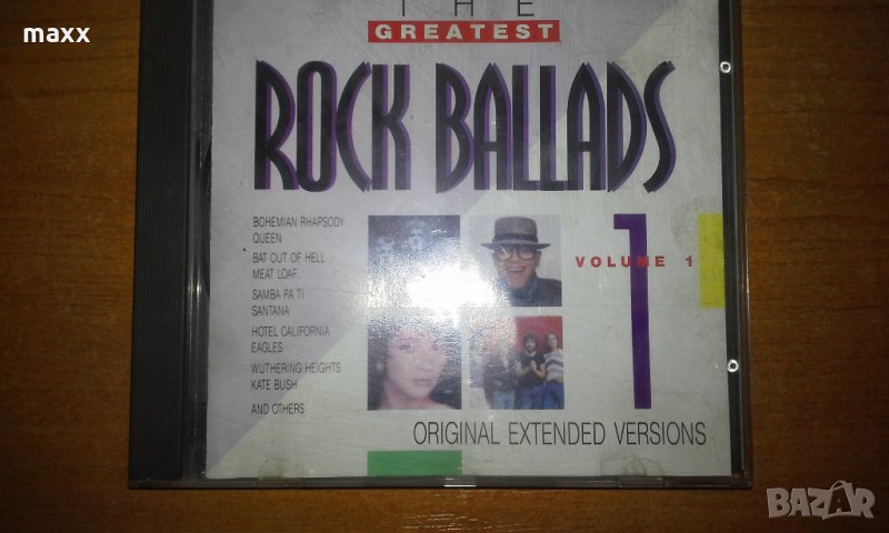 диск CD  Various – The greatest rock ballads 1,  1991, снимка 1