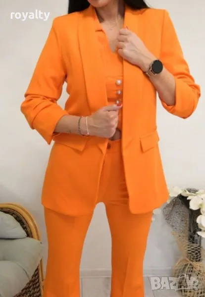 Оранжево пролетно сако, снимка 1