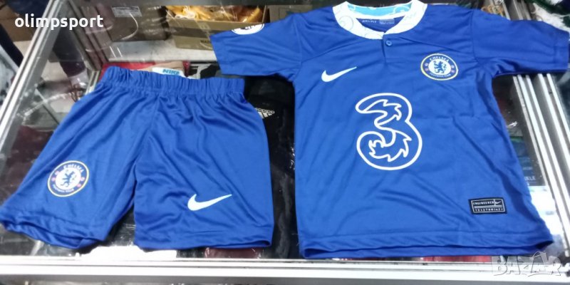спортен екип Chelsea нов тениска и шорти за дете с ръст 110,116,128,140,152,164,176 см до 55-60 кг, снимка 1
