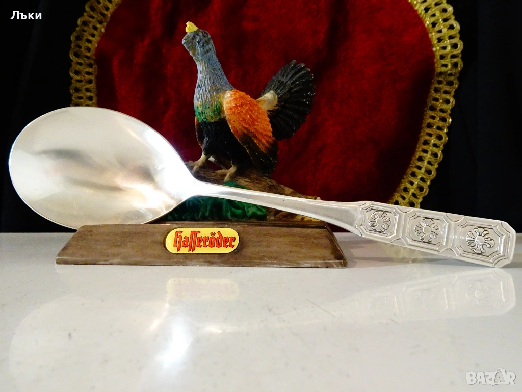 Посребрена лъжица за сервиране BSF 90. , снимка 1