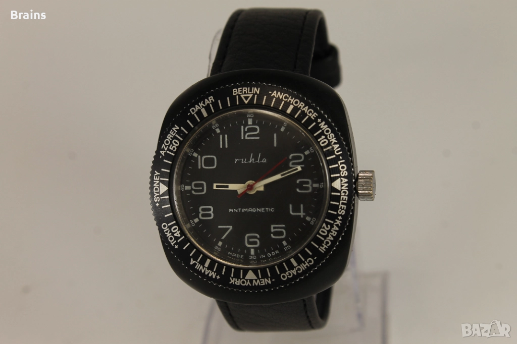 Рядък RUHLA Световно Време Немски Ръчен Часовник, снимка 1