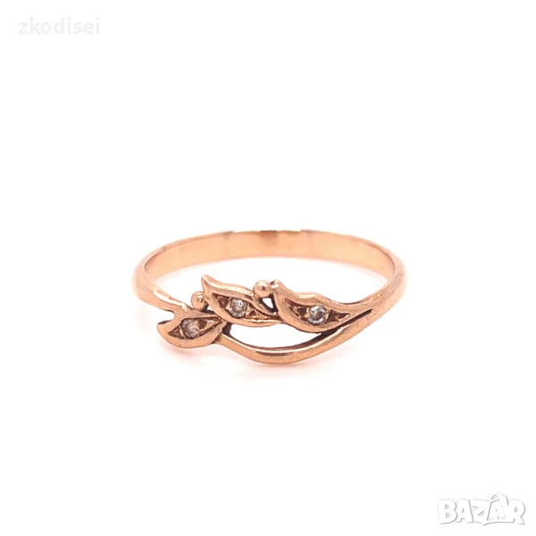 Златен дамски пръстен 1,89гр. 14кр. проба:585 размер:58 модел:32725-6, снимка 1