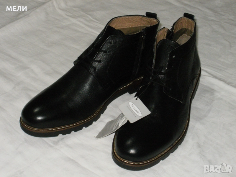 MERCEDES нови мъжки боти естествена кожа 42, снимка 1