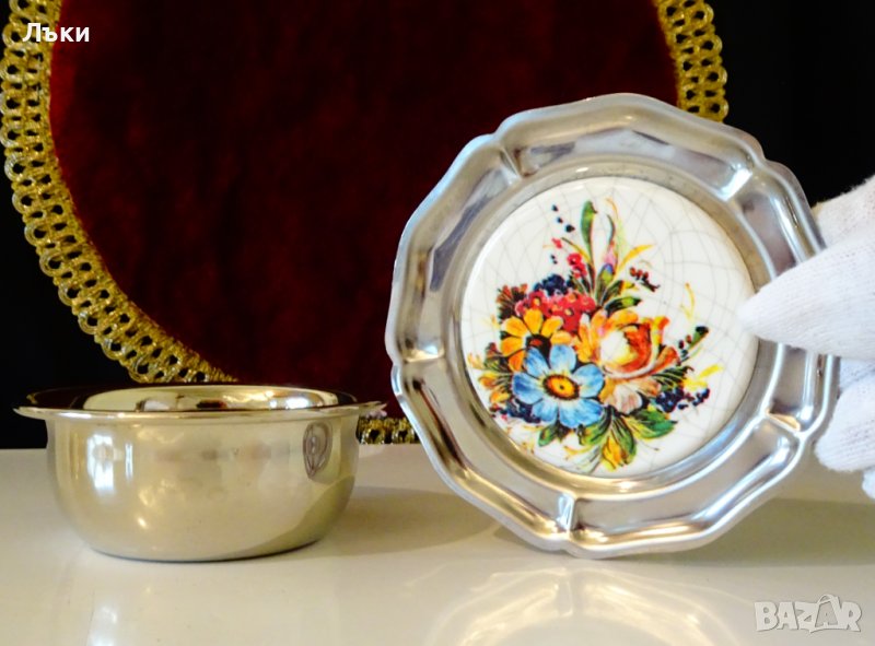 Немска подложна чиния с купичка, снимка 1