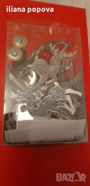 Коледни лед лампички - еленчета, снимка 1