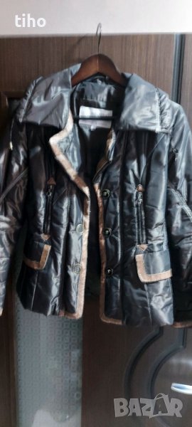 Дамско яке BILANDI размер S с яка и ракавели от естествена лисица. , снимка 1