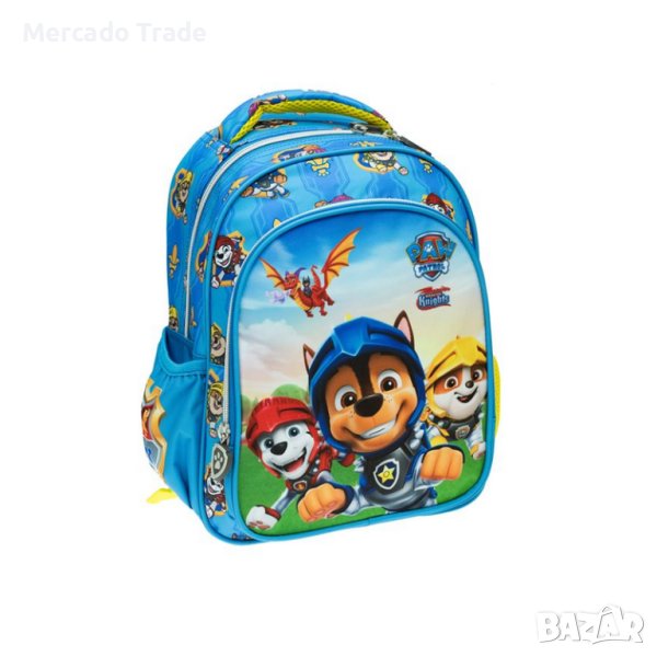 Детска раница Mercado Trade, За детска градина, За момчета, Кучета, Син/Жълт, снимка 1