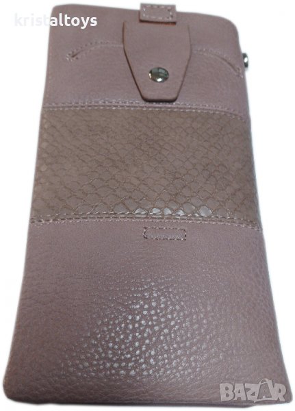 Портмоне с цип и калъф калъф за телефон - голямо, снимка 1