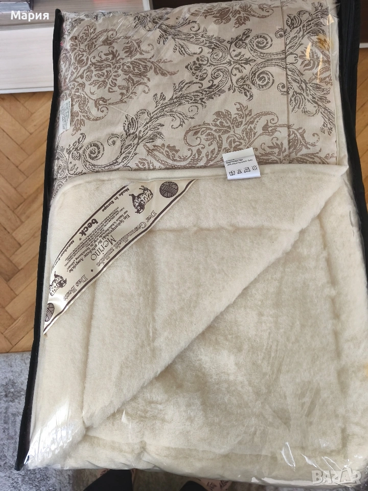 НОВА завивка Beck – двулицева с мериносова вълна, в оригинална опаковка, снимка 1