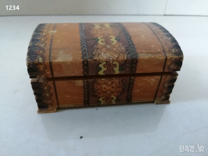 Дървена кутия 13 х 8.5 h 5 см. , снимка 1