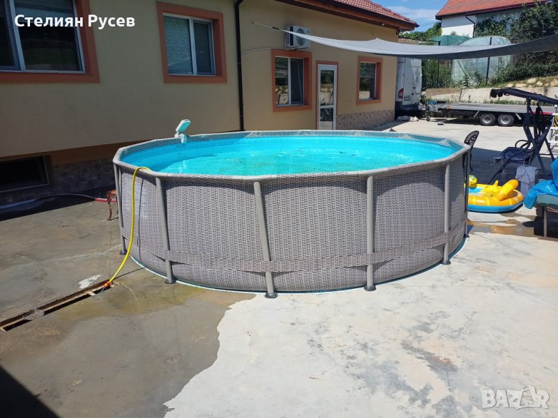 СПУКАН сглобяем басейн с метална рамка 427/110 см, снимка 1