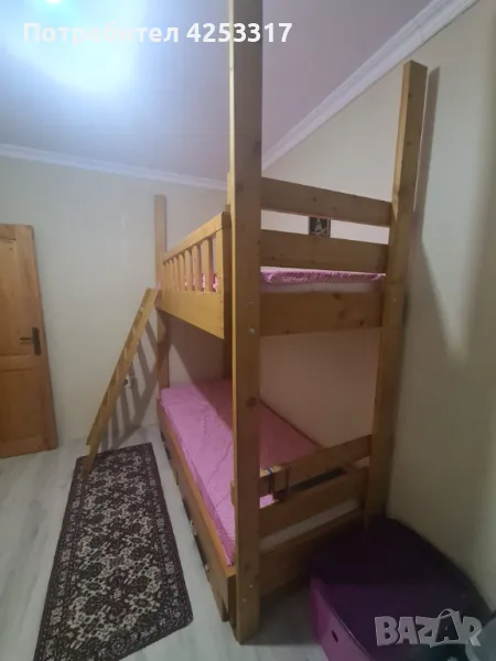 Двуетажно легло масив, снимка 1