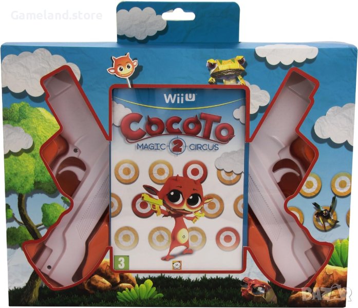 Cocoto Magic 2 Circus + 2 ПИСТОЛЕТА - Nintendo Wii U - 60556, снимка 1