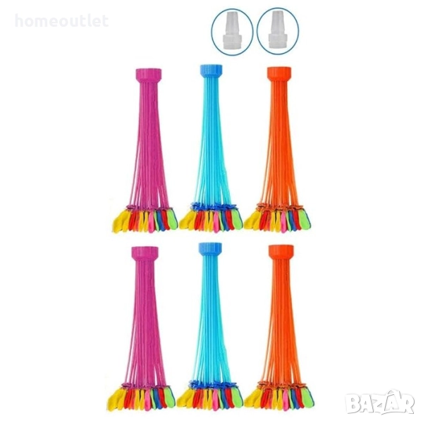 ПРОМОЦИЯ Водни балони за пълнене, самозатварящи (222 броя) WATER BALLOONS X001Q2B5RB, снимка 1