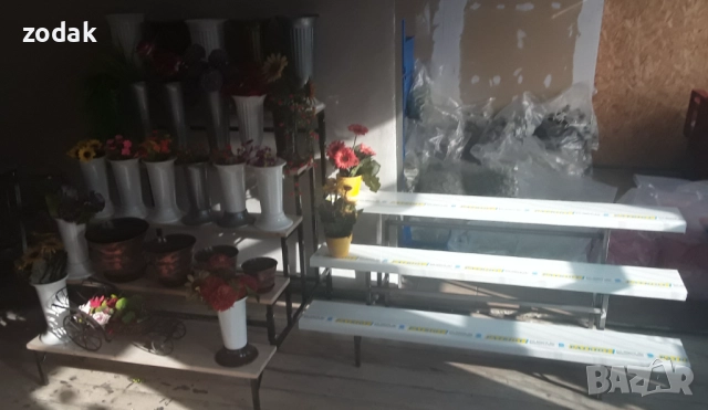 цветарски 3 етажа х 1,50 метра, снимка 3 - Градински мебели, декорация  - 52860452