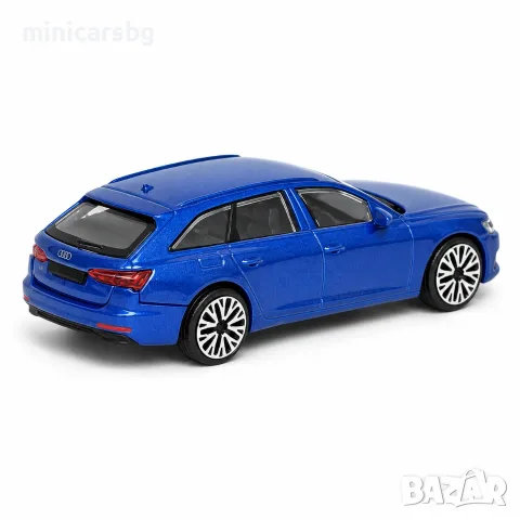 Метална количка 1:43 Audi A6 Avant (C8) – син модел, снимка 2 - Колекции - 56164757