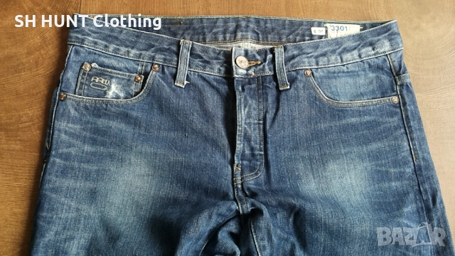 G-Star 3301 Low Tapered RL Jeans размер 34 / 34 мъжки дънки 8-31, снимка 3 - Дънки - 52695869
